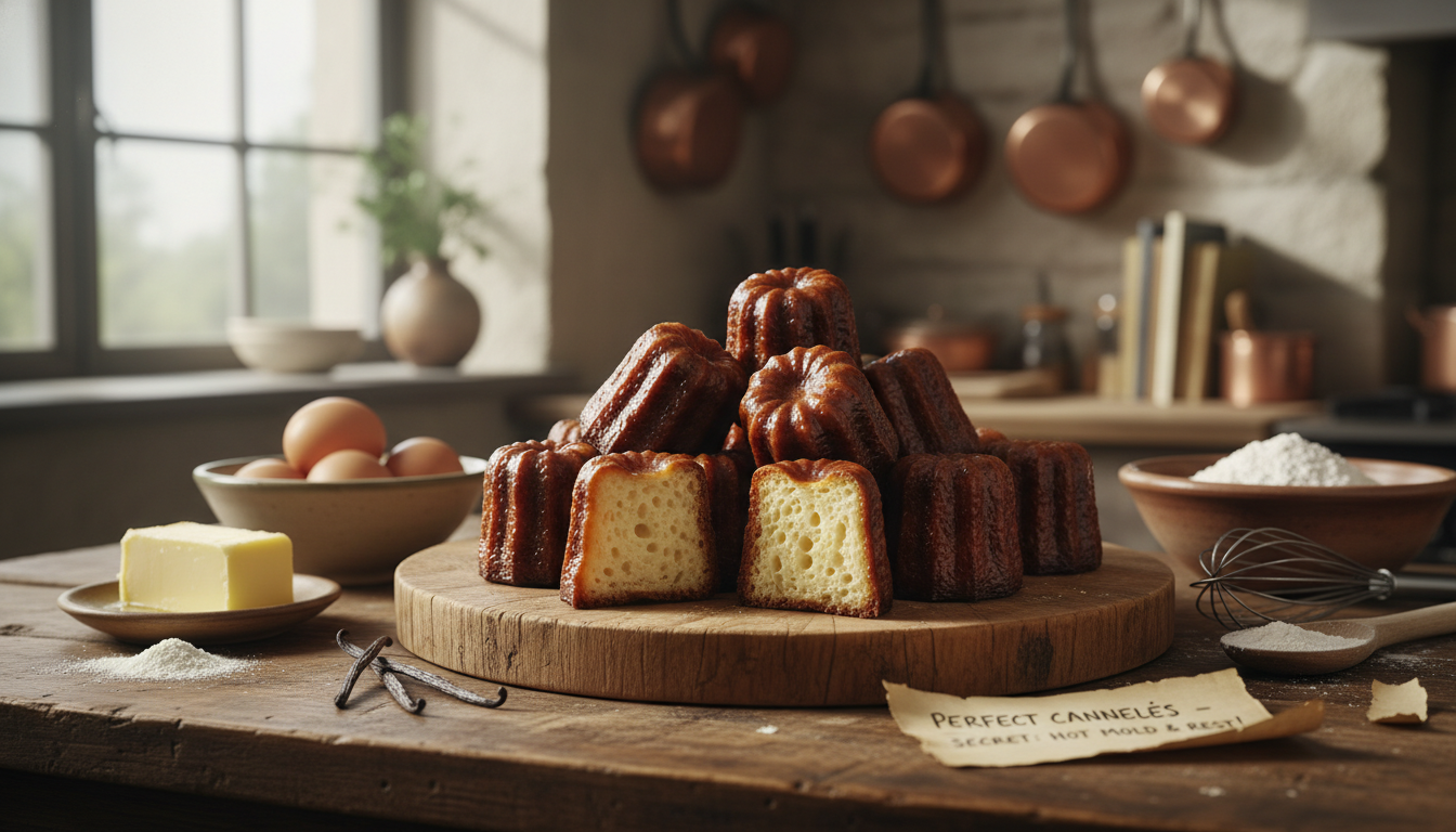 apprenez à réaliser des cannelés faciles grâce à nos astuces et secrets pour une recette parfaite, moelleuse à l'intérieur et croustillante à l'extérieur.