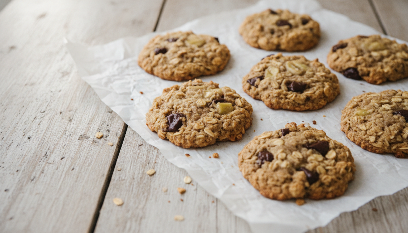 découvrez la recette express de cookies santé aux flocons d’avoine, sans beurre ni sucre, réalisée avec seulement 3 ingrédients simples et naturels pour une pause gourmande et saine.