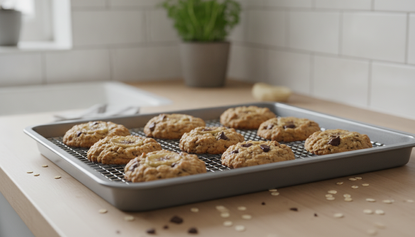 découvrez la recette express de cookies santé aux flocons d'avoine, sans beurre ni sucre, réalisée avec seulement 3 ingrédients simples pour un goûter gourmand et léger.