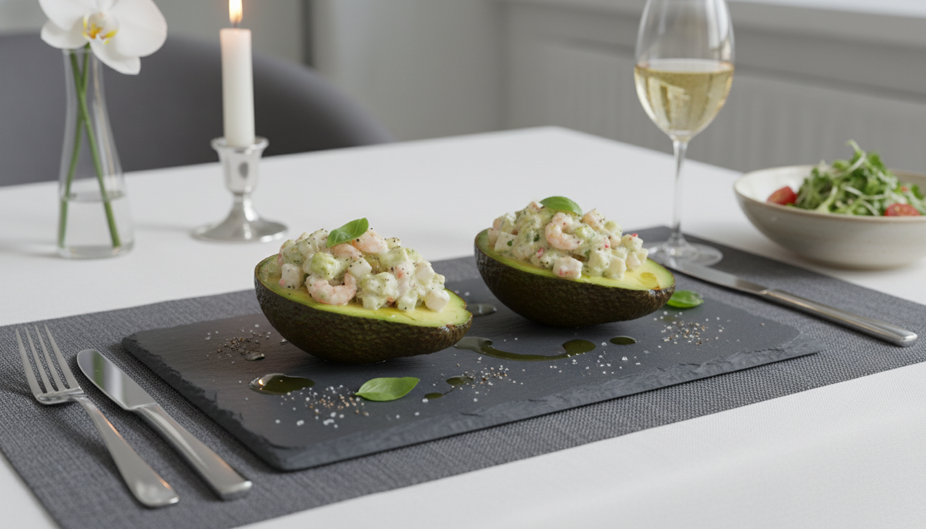 découvrez notre recette simple et savoureuse de délice d'avocat farci à la tomate et au fromage, parfaite pour un apéritif frais et gourmand.