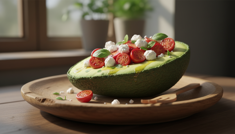 découvrez notre recette simple et gourmande de délice d'avocat farci à la tomate et au fromage, parfaite pour un repas sain et savoureux.
