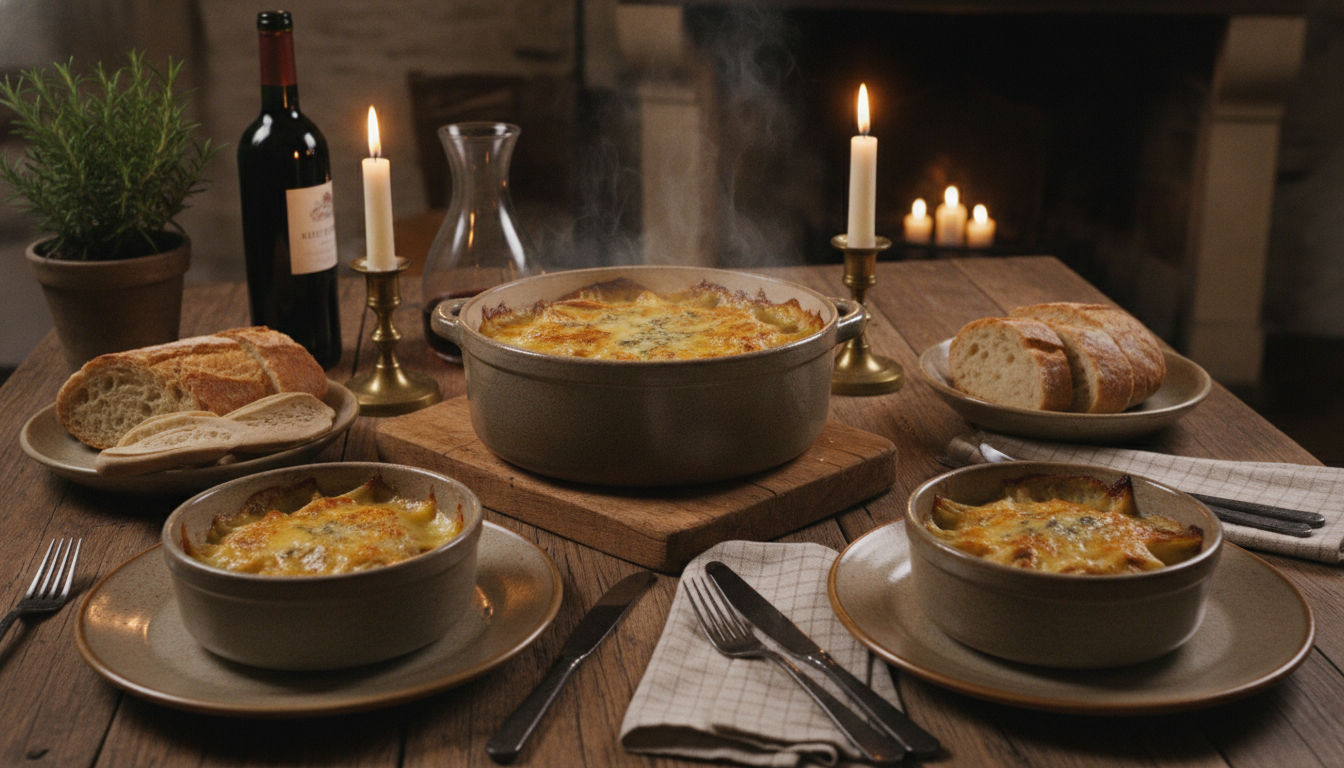 découvrez notre recette savoureuse de délice d'endives braisées nappées d'une onctueuse crème au maroilles, un plat réconfortant et gourmand à savourer en famille.