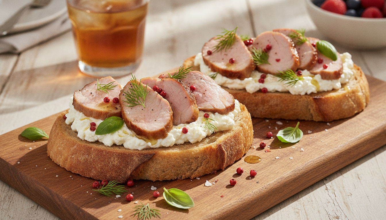 découvrez notre recette savoureuse de tartine croustillante au filet mignon et fromage frais, un délice gourmand parfait pour un repas simple et raffiné.