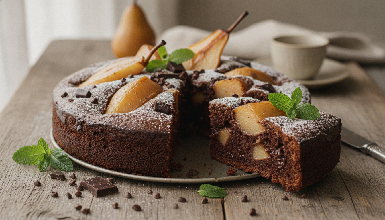 découvrez la recette irrésistiblement gourmande du délice léger poire-chocolat, une douceur équilibrée et facile à réaliser pour ravir vos papilles.