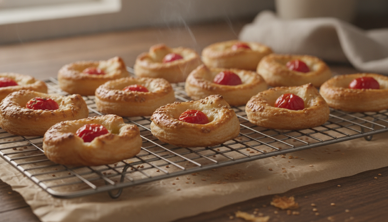 découvrez nos délices croquants, mini feuilletés légers garnis de tomate savoureuse et saupoudrés de graines de sésame pour un apéritif irrésistible et gourmand.