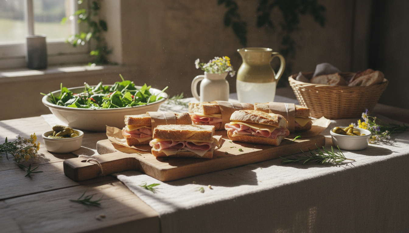 découvrez la recette gourmande des sandwichs au fromage et jambon de pays, un délice rustique parfait pour un repas savoureux et authentique.