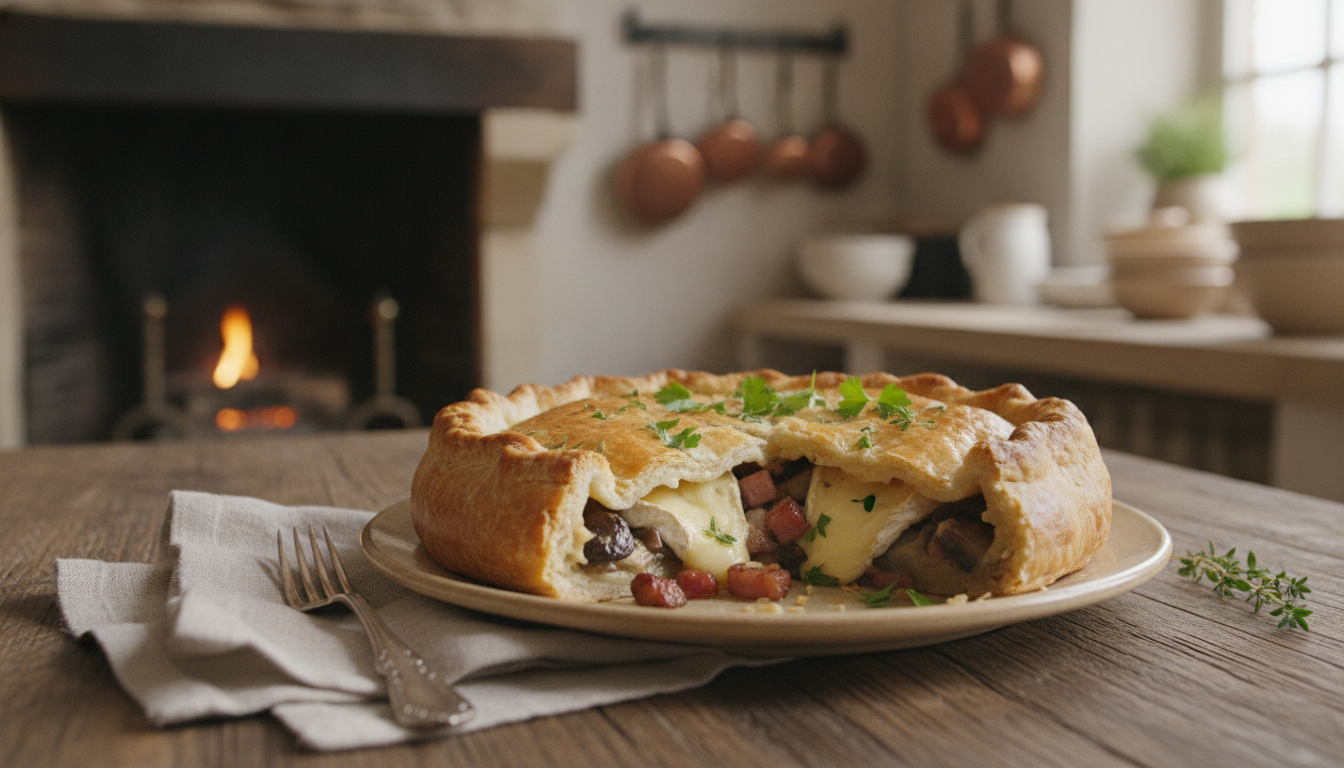 découvrez notre délicieuse tourte campagnarde au camembert, une recette gourmande et facile à réaliser pour régaler vos papilles en toute convivialité.