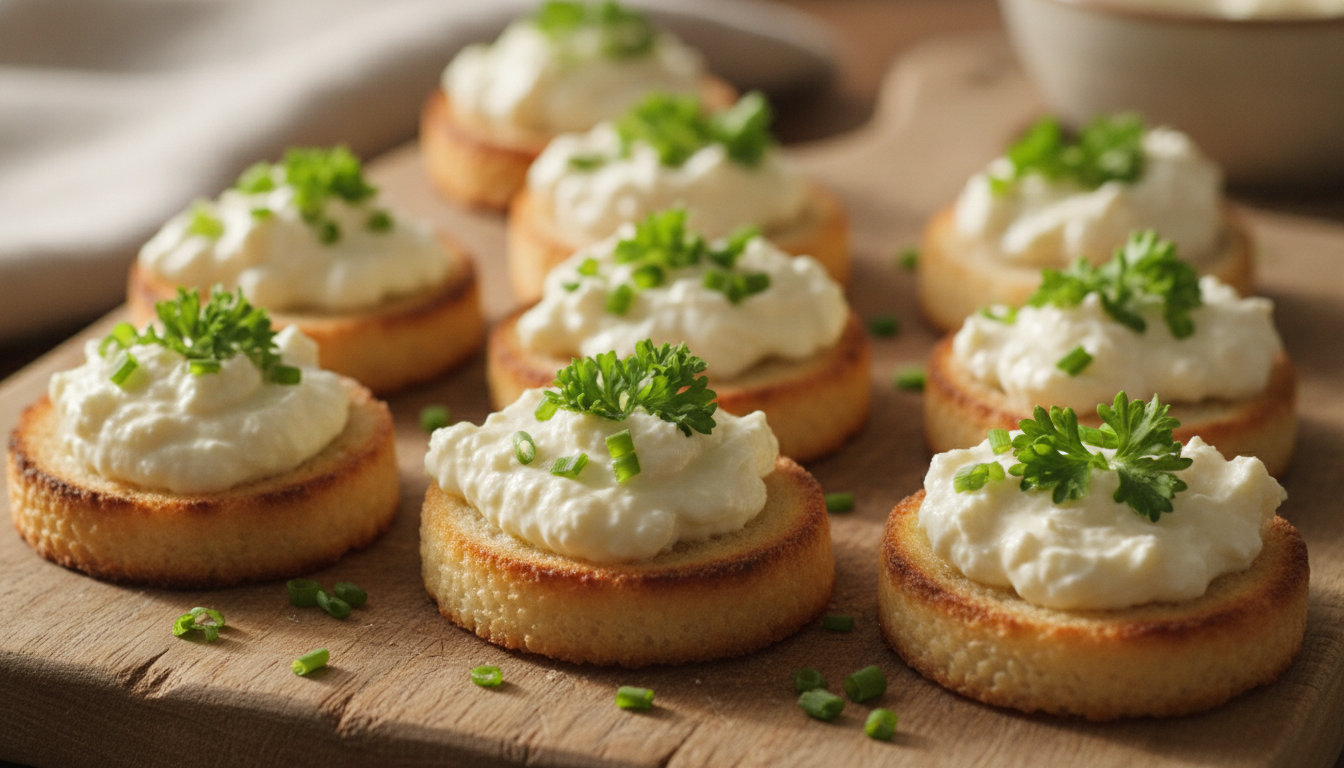 découvrez notre recette simple et savoureuse de mini-tartines au fromage frais, parfaites pour un apéritif gourmand ou une collation légère.