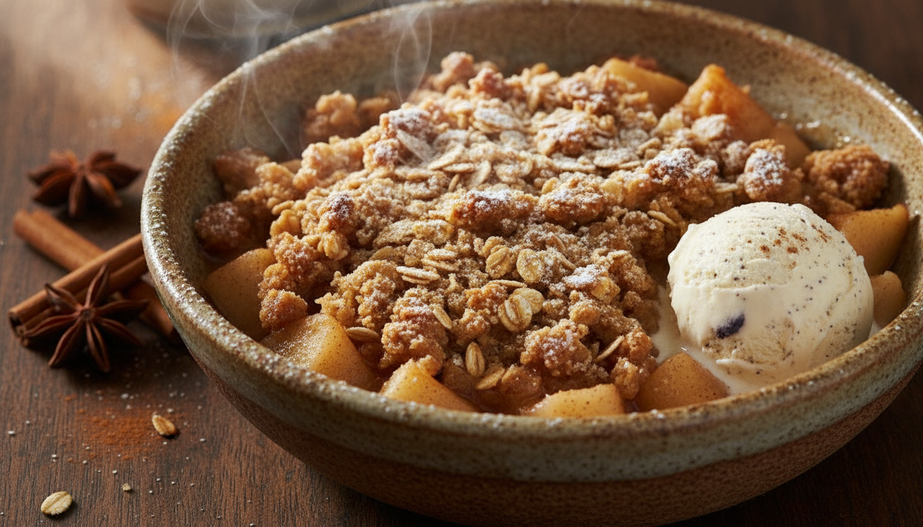 découvrez notre recette simple et gourmande de crumble léger aux pommes et poires, délicatement parfumé à la cannelle. un dessert facile à préparer pour régaler toute la famille.