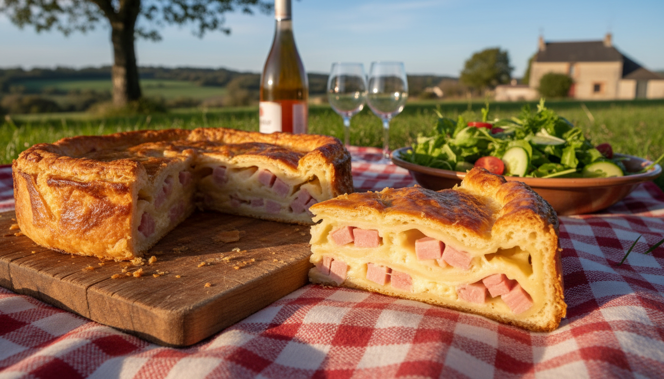 découvrez notre recette facile et gourmande de cake au jambon, herbes fraîches et fromage à raclette, parfaite pour un repas savoureux et convivial.