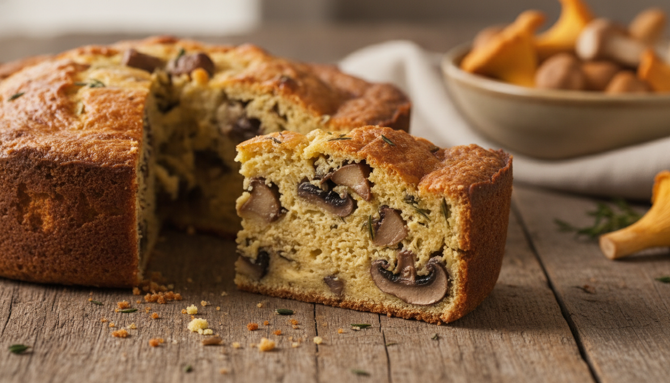 découvrez notre recette facile de cake moelleux aux champignons forestiers et fromage fondant, parfait pour un repas savoureux et convivial.