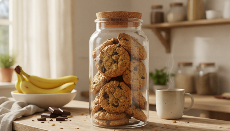 découvrez une recette simple et saine de cookies aux flocons d’avoine, sans beurre ni sucre, avec seulement 3 ingrédients pour un goûter délicieux et naturel.