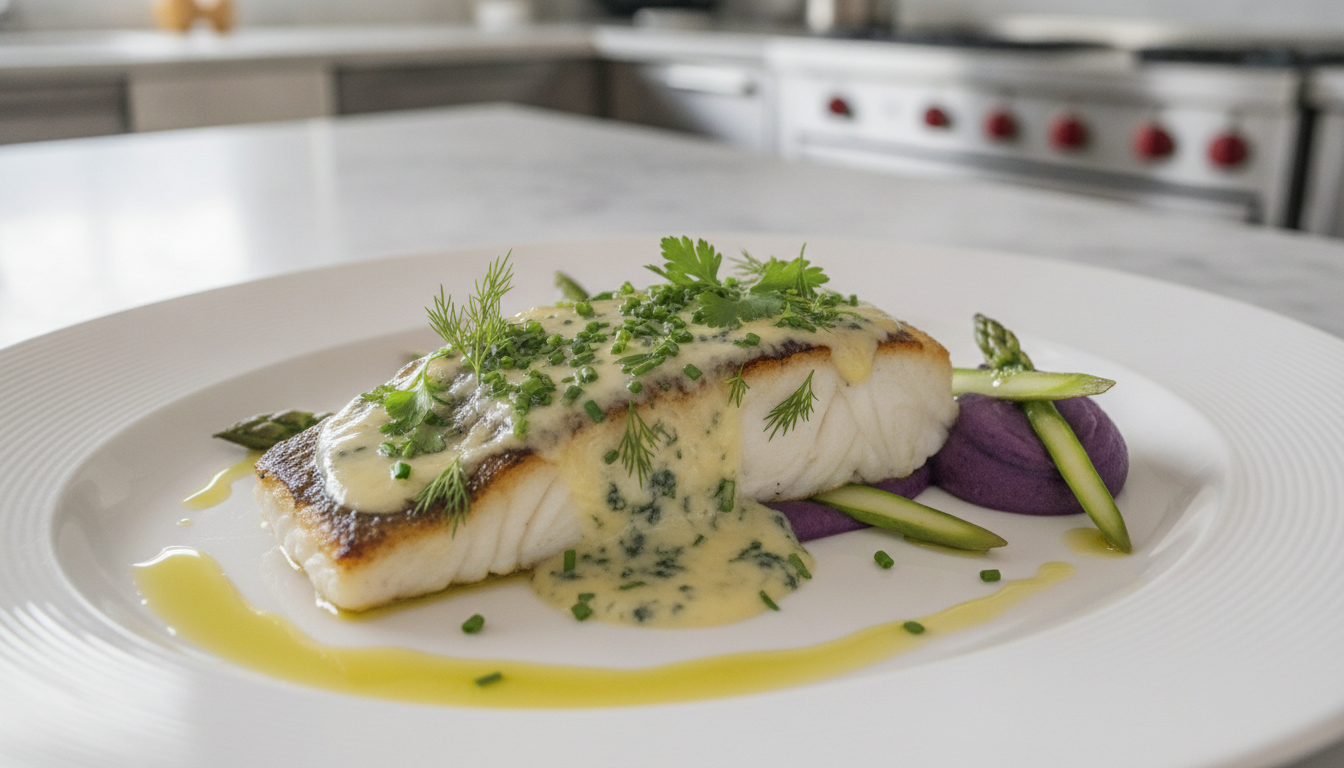découvrez notre recette savoureuse de filet de cabillaud nappé d'une onctueuse sauce au bleu, idéale pour allier gourmandise et finesse en cuisine.