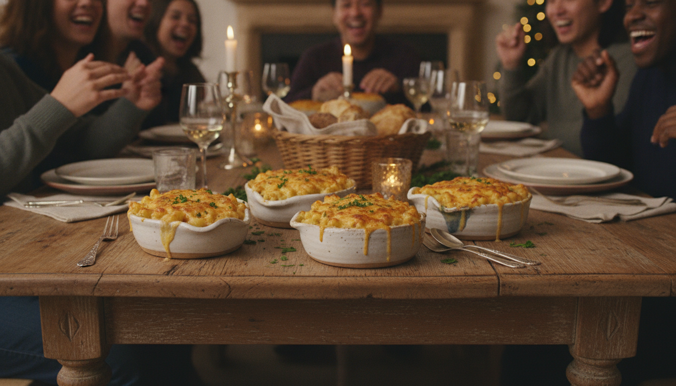 découvrez la recette ultime des macaronis gratinés au cheddar, un mac and cheese fondant et savoureux qui réchauffera vos papilles à chaque bouchée.
