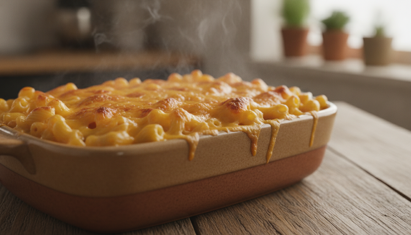 découvrez la recette ultime des macaronis gratinés au cheddar, un mac and cheese fondant et savoureux, parfait pour un plat réconfortant et facile à préparer.