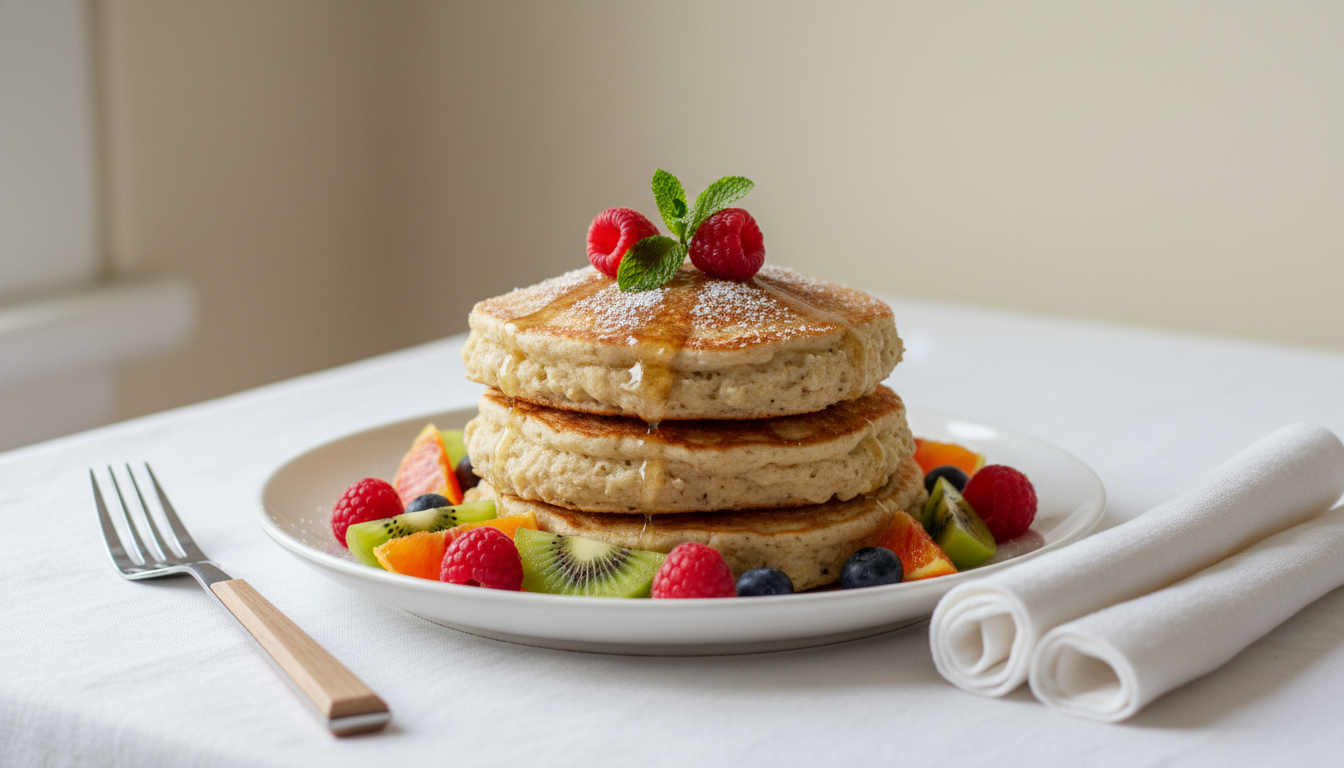 découvrez notre recette de pancakes aériens, le petit déjeuner détox parfait pour bien commencer votre journée avec légèreté et gourmandise.