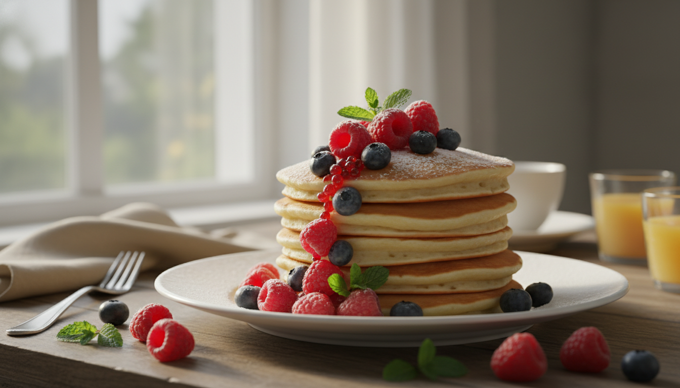 découvrez la recette des pancakes aériens, le petit déjeuner détox parfait pour commencer la journée en pleine forme et légèreté.