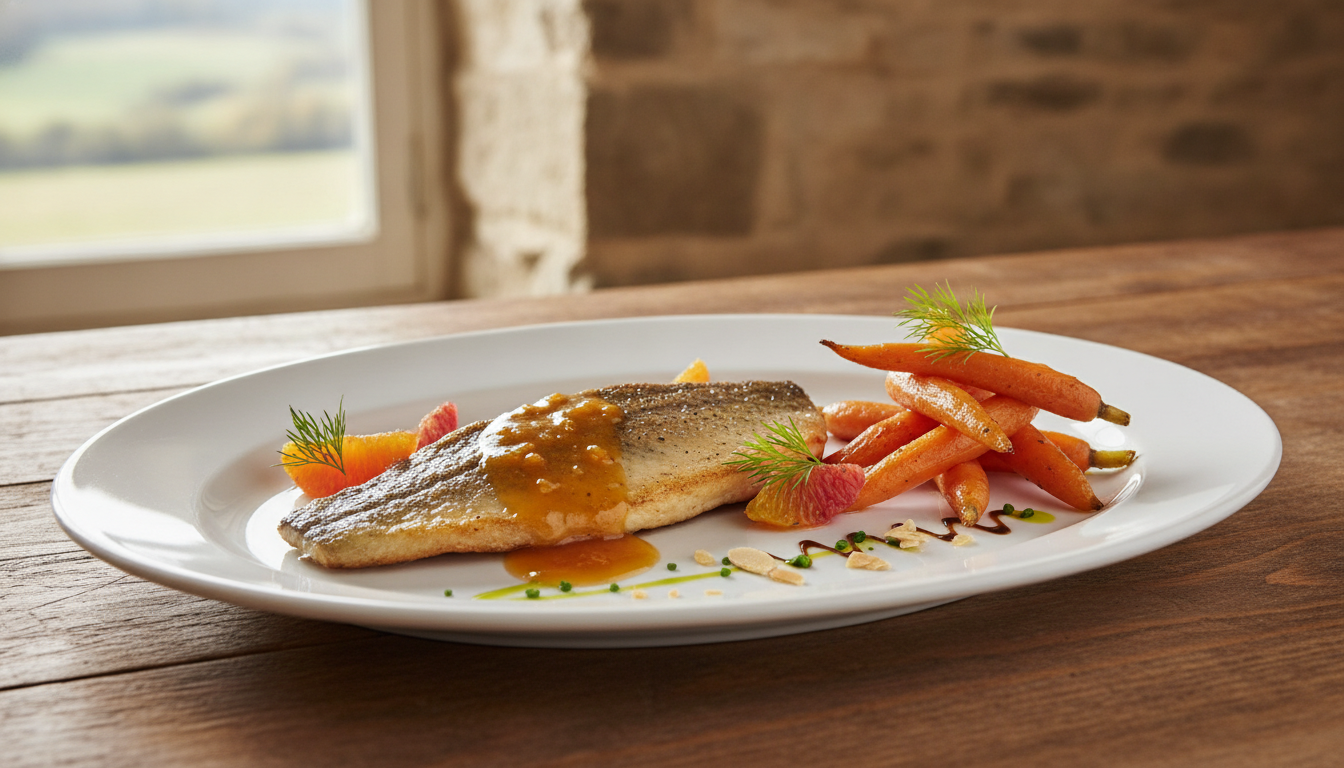 découvrez notre recette légère et savoureuse de pavé de truite à l’orange, accompagné de carottes glacées au miel, parfaite pour un repas équilibré et plein de goût.
