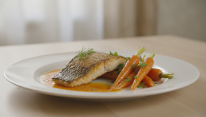 découvrez notre recette légère et savoureuse de pavé de truite à l’orange, accompagné de carottes glacées au miel, idéale pour un repas gourmand et équilibré.
