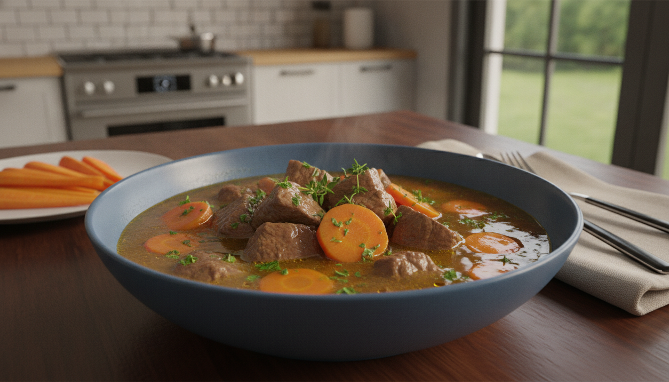 découvrez une recette express et légère de bœuf aux carottes, un plat savoureux et rapide à préparer pour un repas équilibré et délicieux.