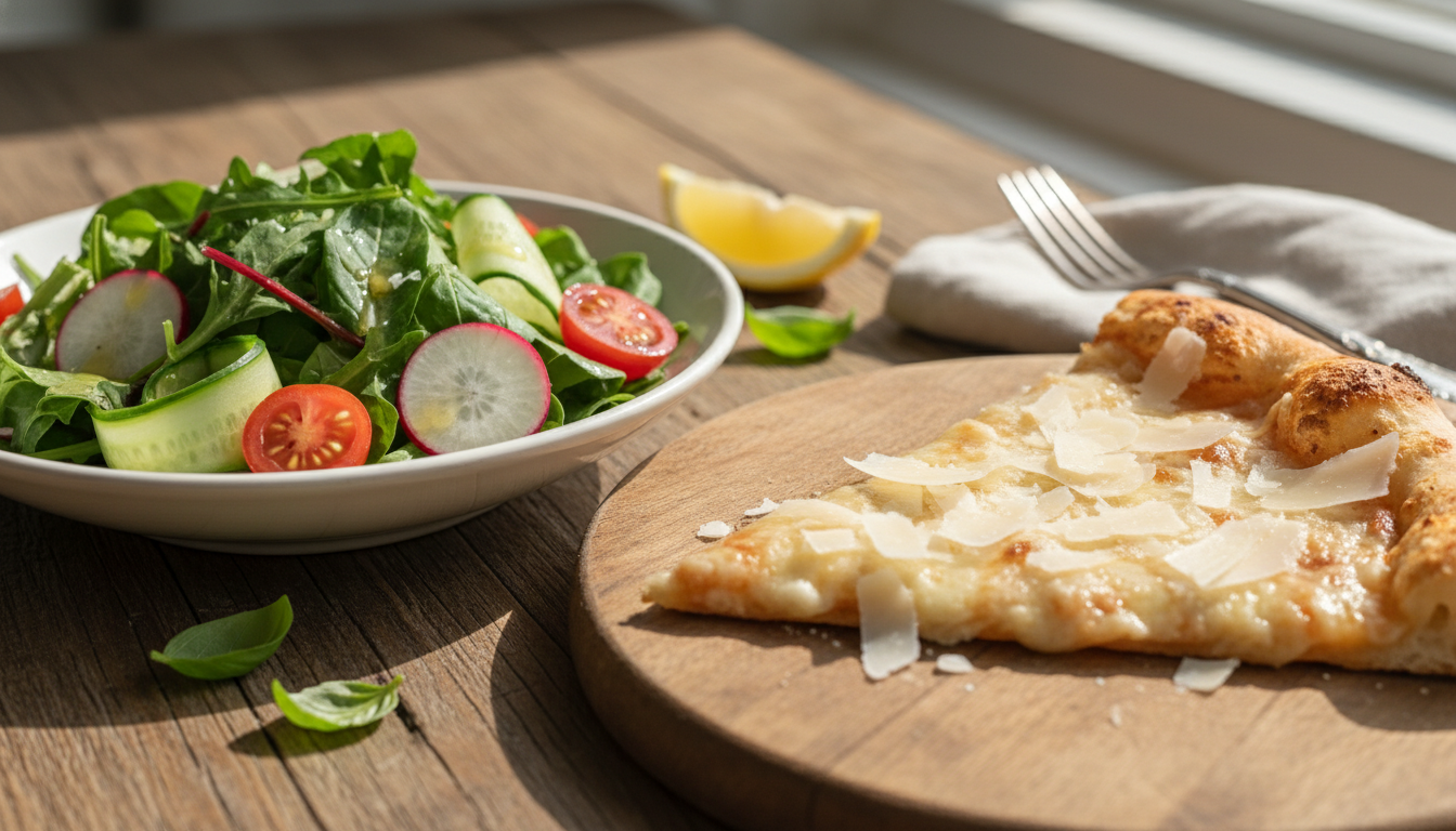 découvrez comment une salade composée apporte une fraîcheur originale qui sublime votre pizza au parmesan pour un repas équilibré et savoureux.