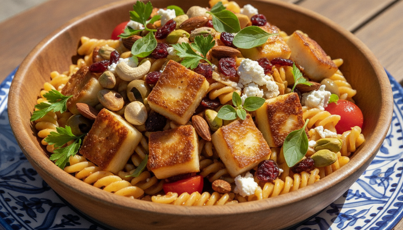 découvrez la recette originale de la salade de pâtes sucrée-salée signée talagani, un mélange savoureux et unique à déguster en toute occasion.