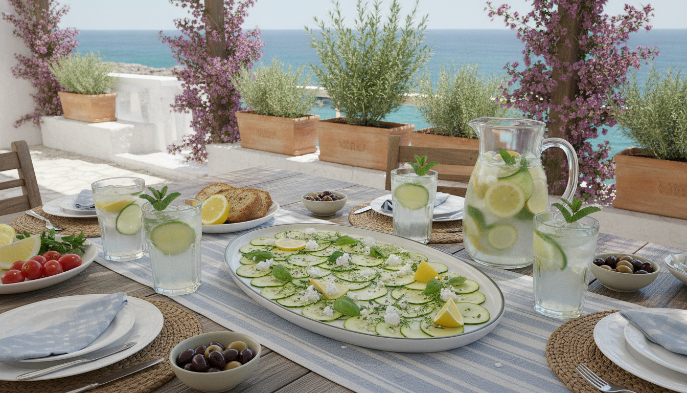 découvrez notre recette rapide et fraîche de carpaccio de courgettes, parfaite pour rafraîchir vos repas d'été avec une touche légère et savoureuse.