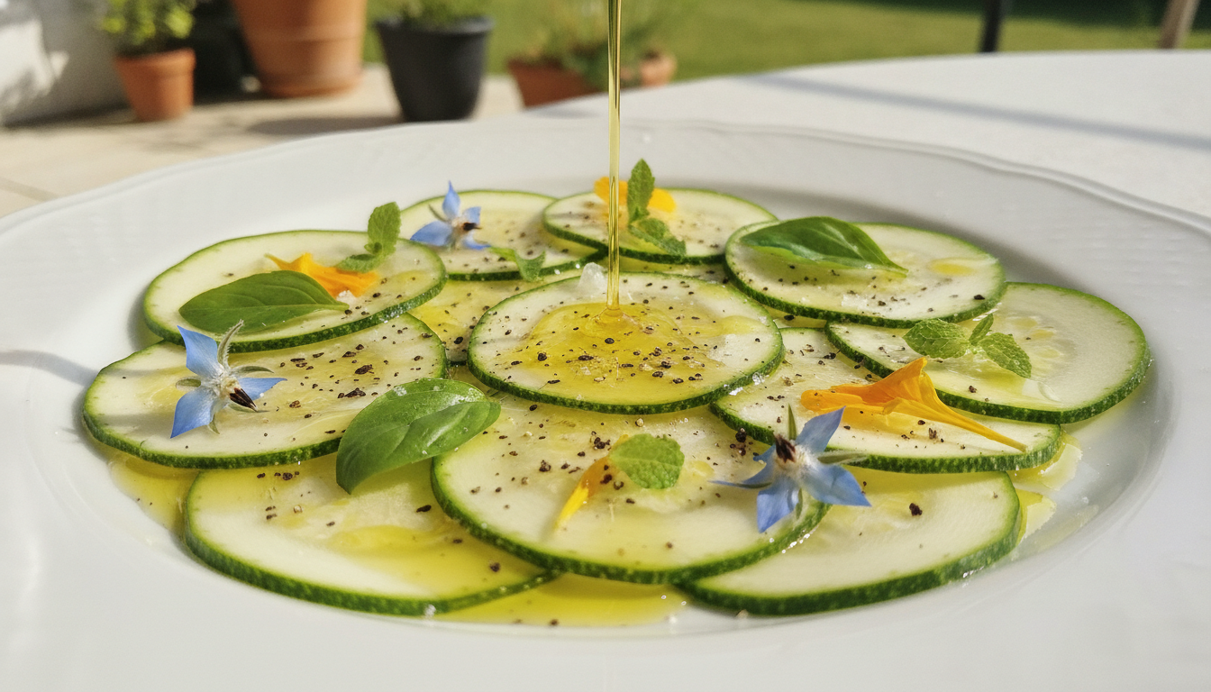 découvrez notre recette rapide et fraîche de carpaccio de courgettes, parfaite pour un été léger et savoureux. facile à préparer, elle saura ravir vos papilles et celles de vos invités.