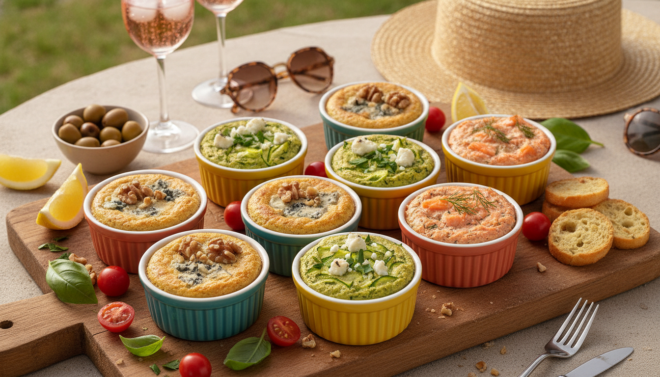 découvrez comment préparer en seulement 10 minutes ces mini-flans salés rapides avec 3 œufs, parfaits pour vos apéros d'été incontournables et gourmands.