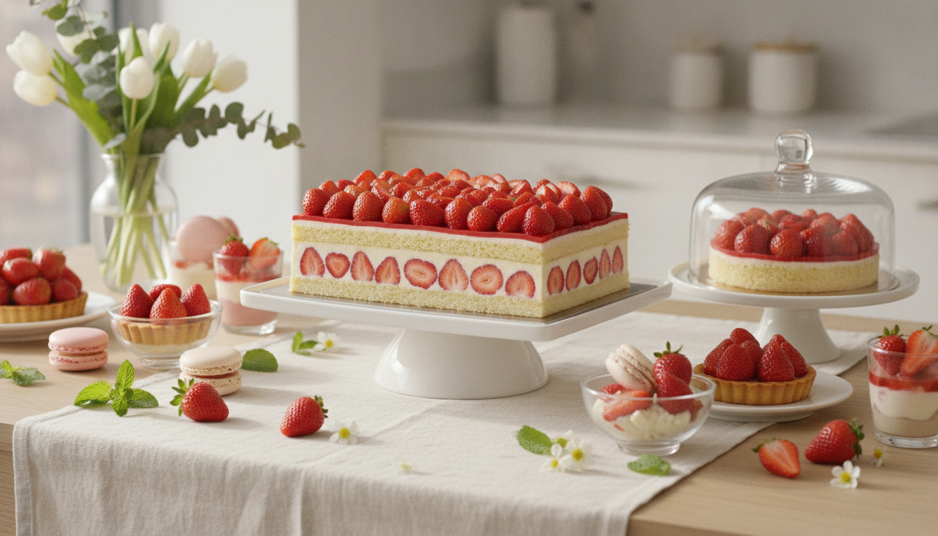 découvrez notre recette gourmande de fraisier léger à la crème diplomate, une douceur aérienne parfaite pour toutes les occasions.