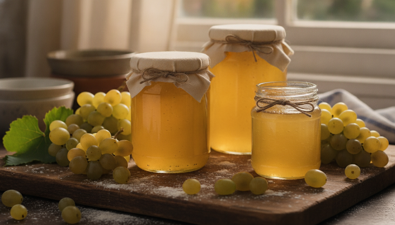 découvrez notre recette facile de gelée de raisins blancs maison, pour un résultat délicieux garanti. suivez nos étapes simples et régalez-vous avec cette confiture authentique.