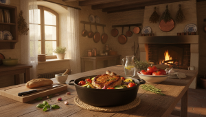 découvrez la rouelle de porc en cocotte, un plat réconfortant et savoureux, parfait à déguster en toutes saisons, même pendant les chaudes journées d'été.