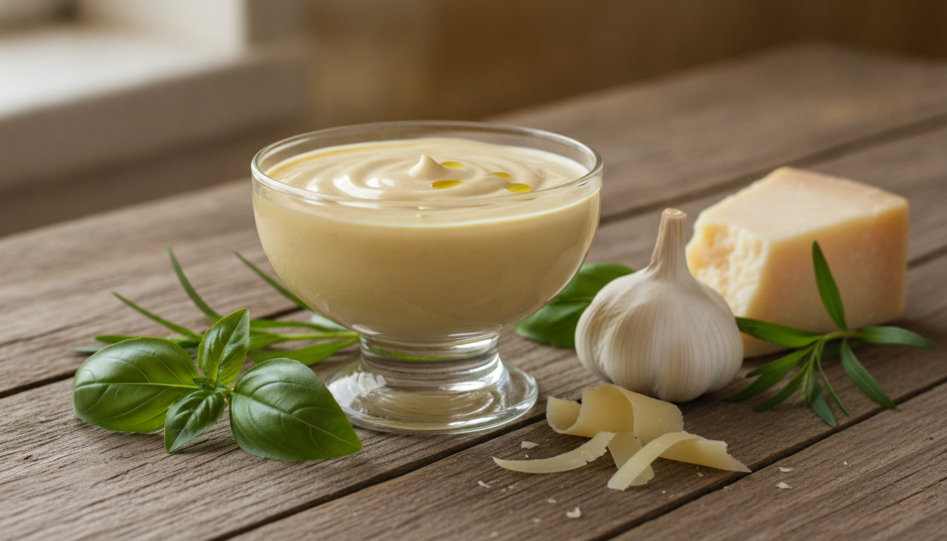 découvrez la sauce césar revisitée avec un ingrédient secret qui sublime sa texture onctueuse pour un goût unique et raffiné.