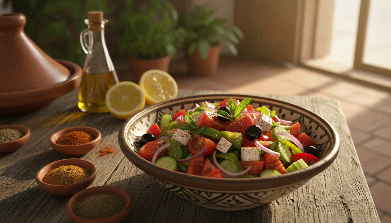 découvrez le secret de grand-mère pour préparer une salade marocaine savoureuse, idéale à déguster tout l'été. recette traditionnelle, fraîche et pleine de saveurs.