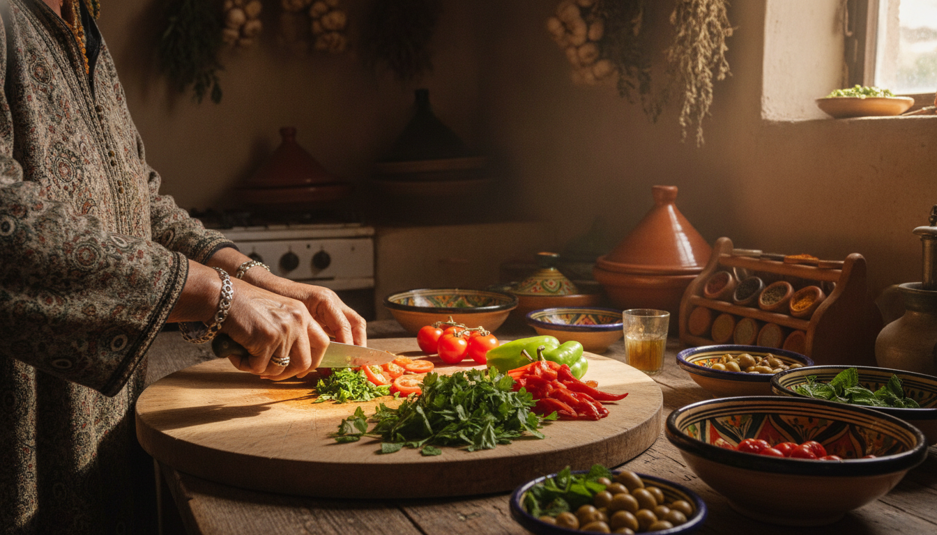 découvrez le secret de grand-mère pour préparer une salade marocaine savoureuse, fraîche et pleine de saveurs, parfaite pour accompagner vos repas d'été.