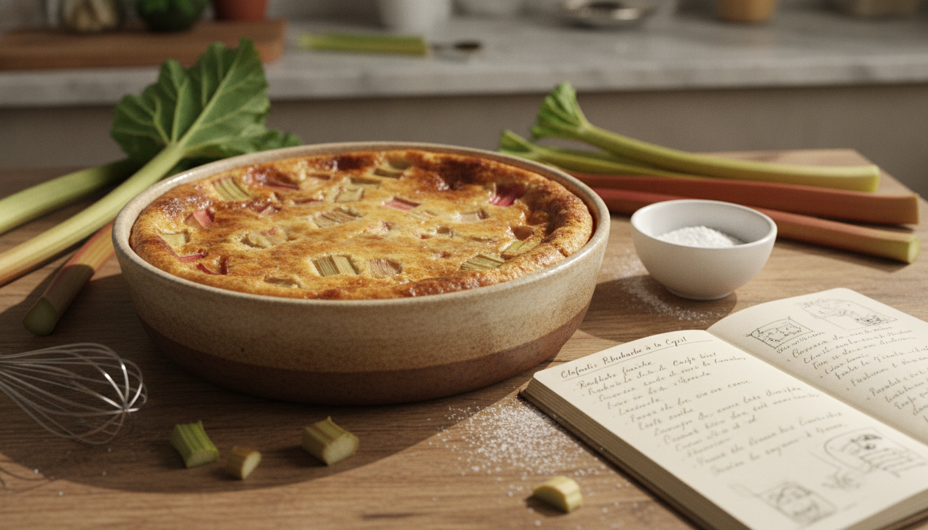 découvrez les astuces incontournables du chef cyril lignac pour réussir un clafoutis à la rhubarbe savoureux et parfait à chaque fois.