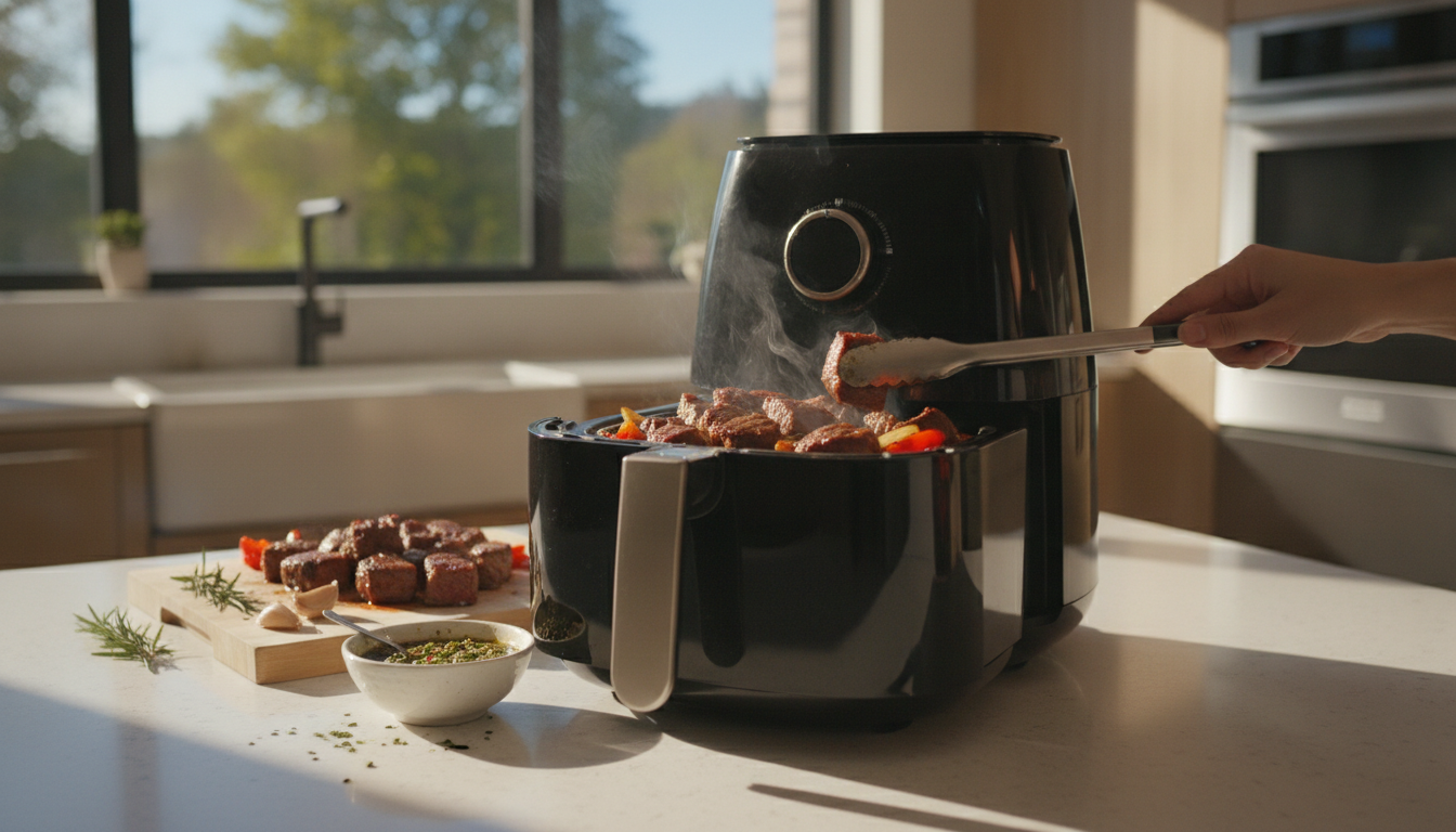 découvrez pourquoi le bœuf cuit à l'air fryer séduit de plus en plus de cuisiniers avec l'arrivée des chaleurs estivales de juillet, alliant rapidité, saveur et simplicité.