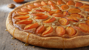 découvrez la recette secrète d'une frangipane magique cachée sous les abricots, qui a émerveillé mes invités au point qu'ils m'ont demandé l'adresse de cette pâtisserie unique.
