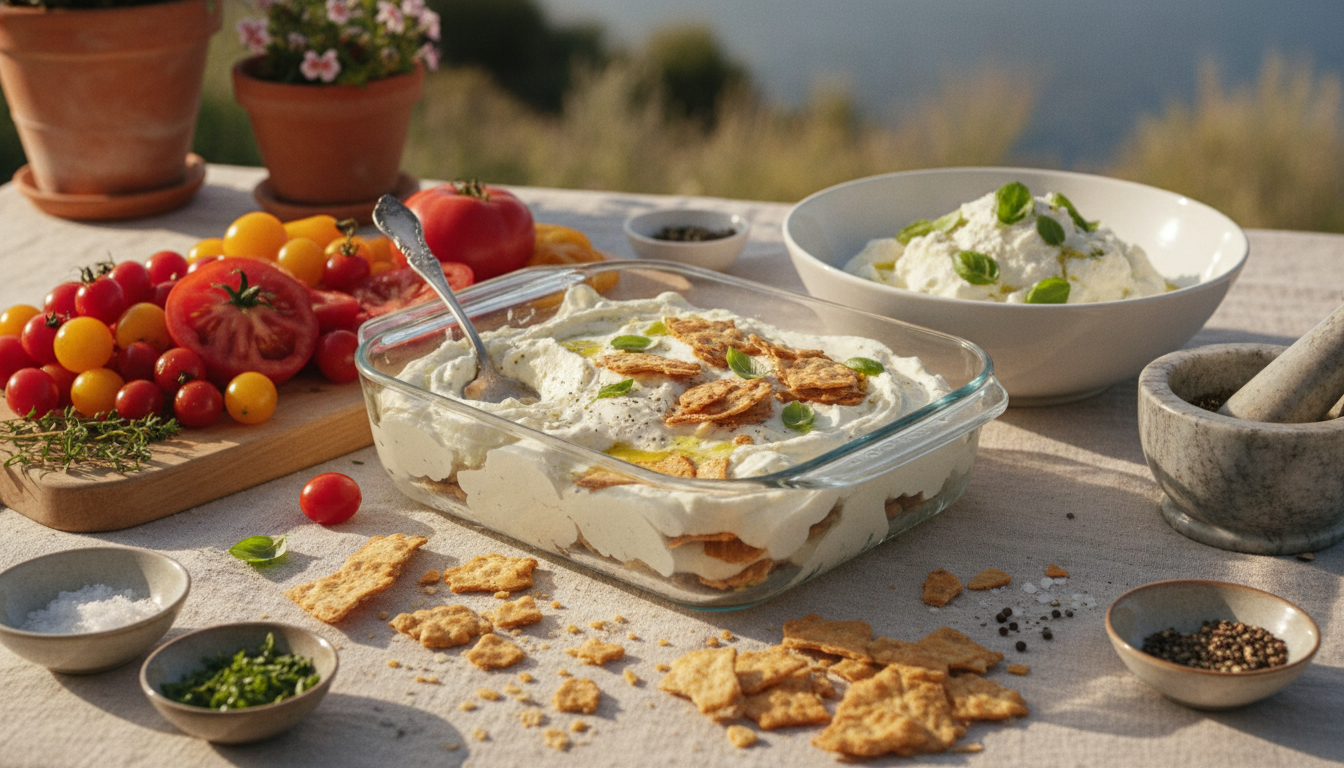 découvrez le tiramisu salé, une recette fraîche et originale avec deux ingrédients essentiels, idéale pour se rafraîchir pendant les fortes chaleurs.
