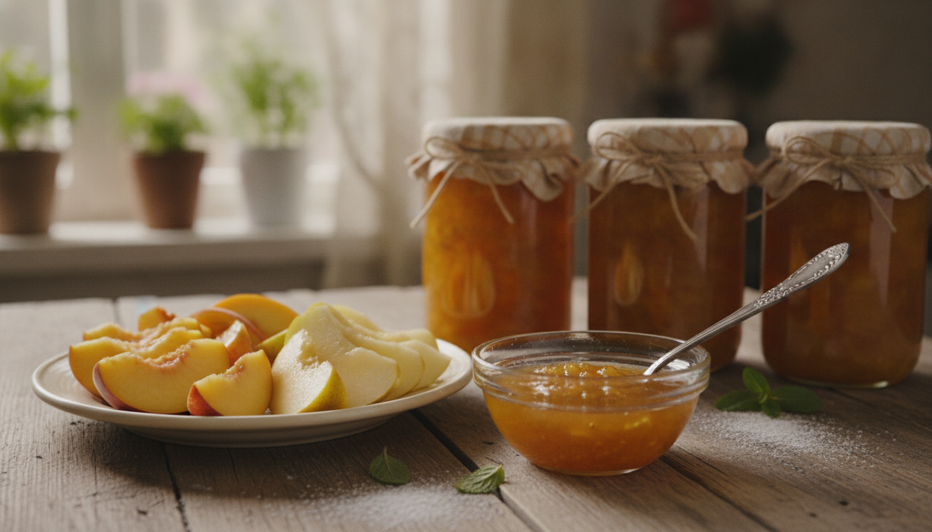 découvrez la recette simple et inratable de la confiture maison pêche-poire, pour des saveurs fruitées et gourmandes à savourer toute l'année.