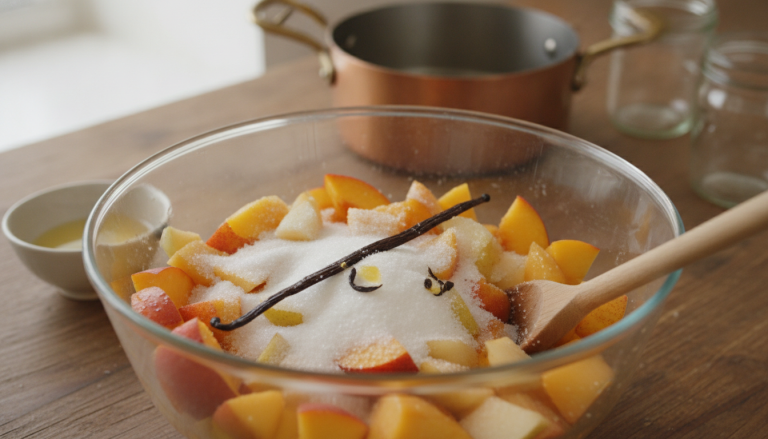 découvrez notre recette simple et inratable de confiture maison pêche-poire pour des saveurs gourmandes et fruitées à partager en toute saison.