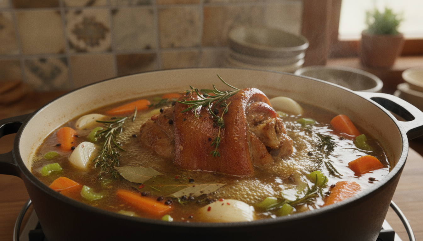 découvrez les meilleures techniques de cuisson et les durées idéales pour réussir un jarret de porc demi-sel tendre et savoureux.