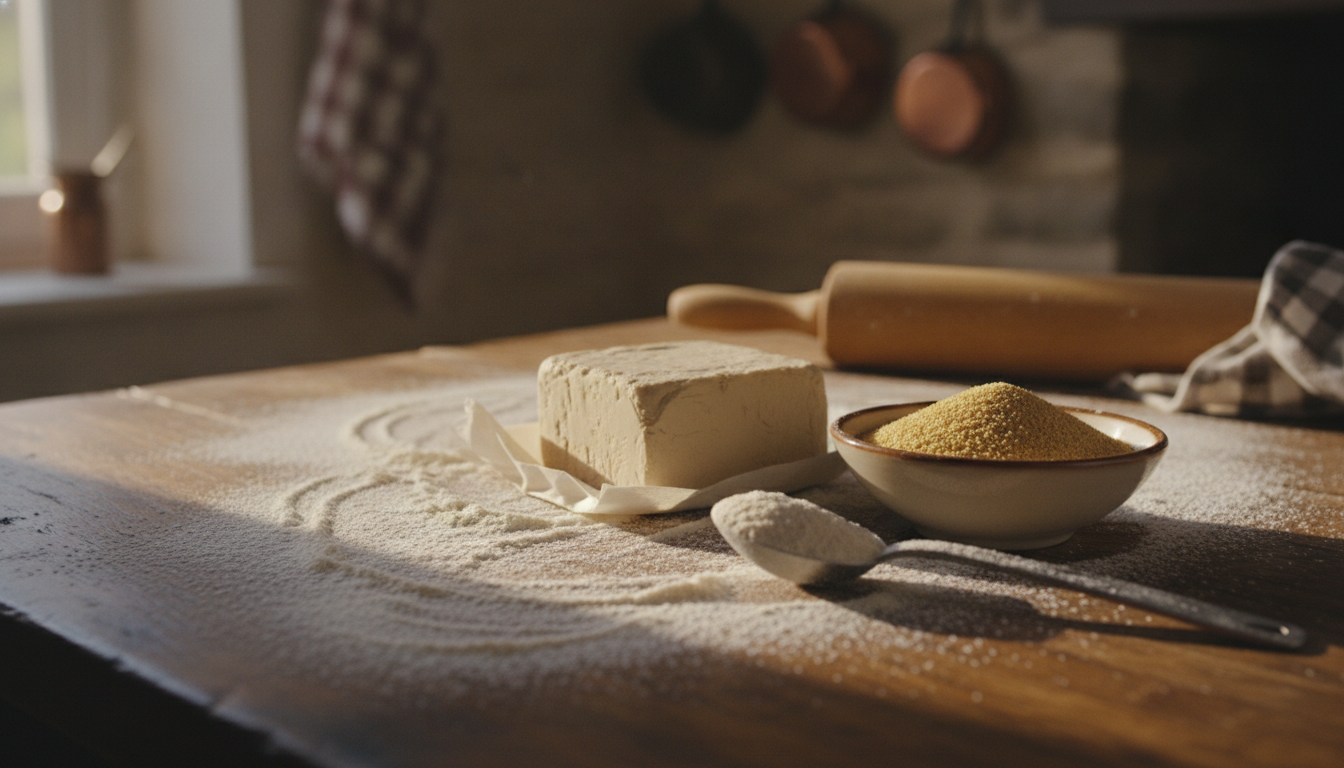 découvrez notre guide complet sur la levure fraîche et la levure sèche, incluant un tableau de conversions pratiques pour réussir toutes vos recettes de boulangerie avec précision.