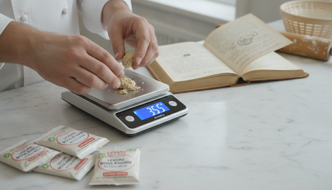 découvrez notre guide complet sur la levure fraîche et sèche, incluant un tableau de conversions pratiques pour réussir toutes vos recettes de pâtisserie.