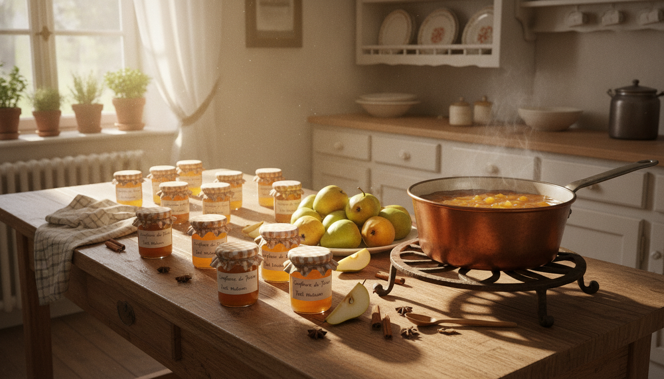 découvrez une recette facile et inratable de confiture de poires délicieusement sucrée au confisuc, parfaite pour régaler vos papilles avec douceur et simplicité.