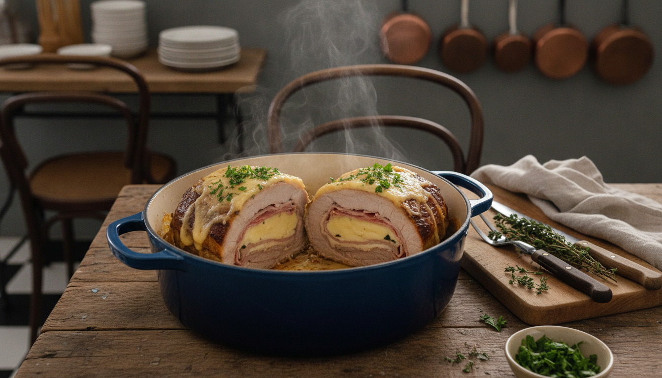découvrez notre guide complet pour réussir un rôti de porc orloff en cocotte en fonte, avec astuces de cuisson et recette pour un plat fondant et savoureux.