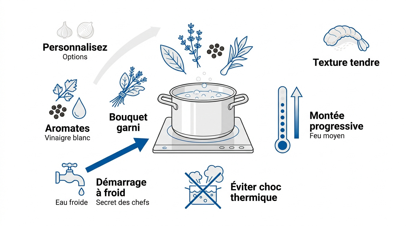 Plateau de fruits de mer frais avec bulots et aromates