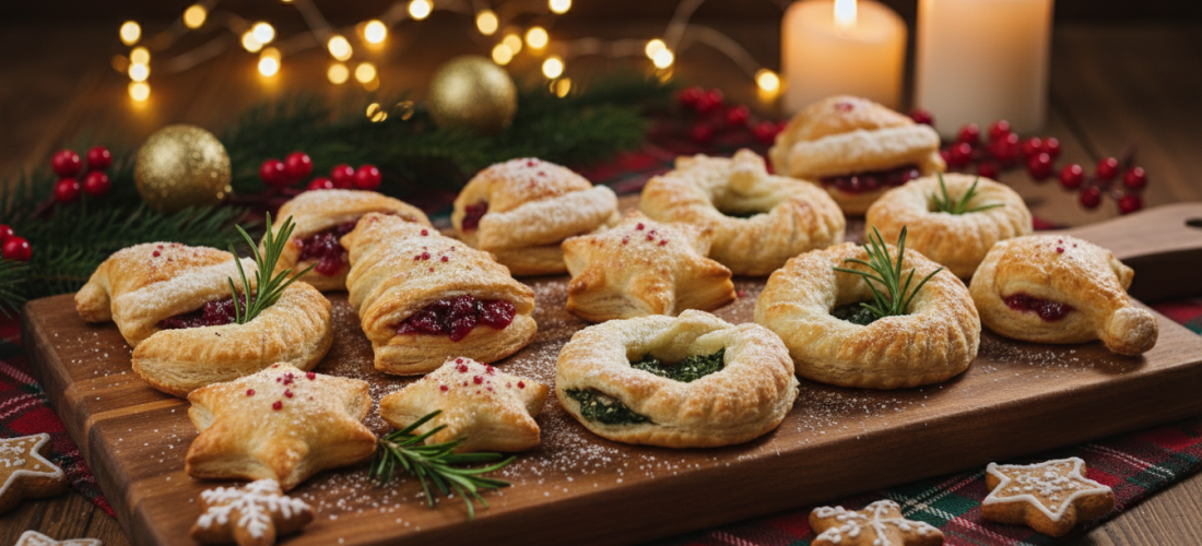 découvrez 3 recettes express et gourmandes à base de pâte feuilletée pour un apéro de noël rapide et festif. parfaites pour régaler vos invités sans passer des heures en cuisine !