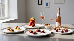 découvrez des bouchées apéritives à base de betteraves, colorées, fraîches et élégantes, parfaites pour impressionner lors de vos réceptions avec une touche digne des grands chefs.