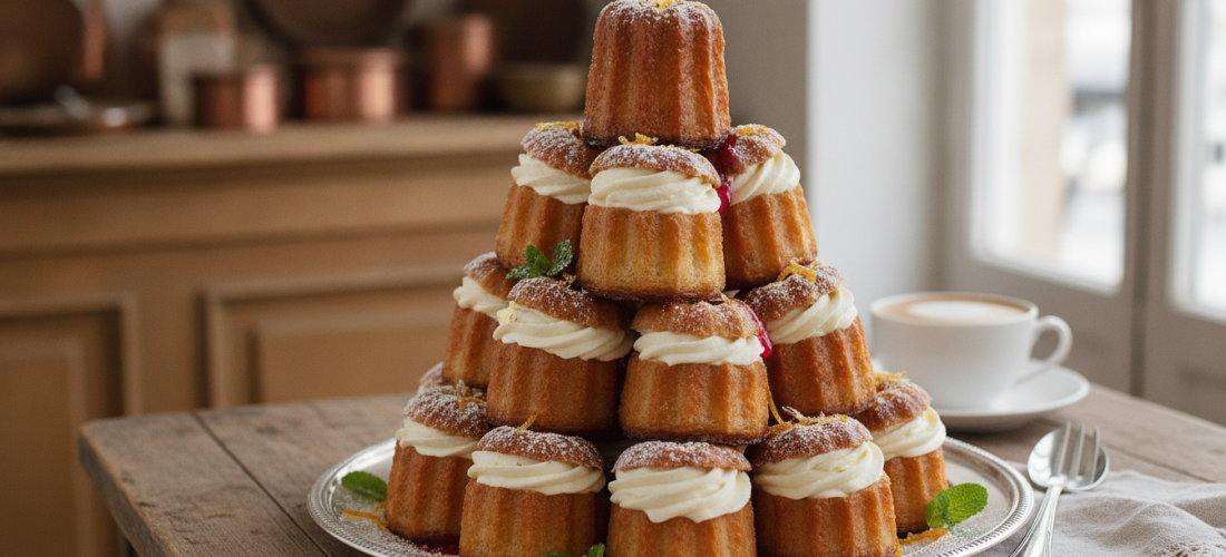 découvrez notre recette gourmande et originale de cannelés revisités en profiteroles au fromage frais, une alliance parfaite pour surprendre vos papilles.